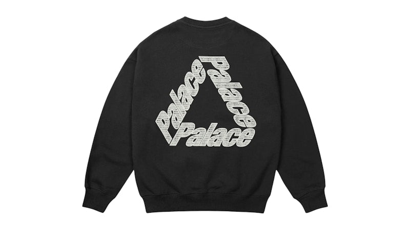 Palace P3 Chain Puff Crew Black