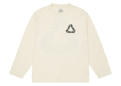 Palace P3 Longsleeve Soft White