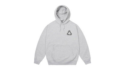 Palace P3 Print Hood Grey Marl