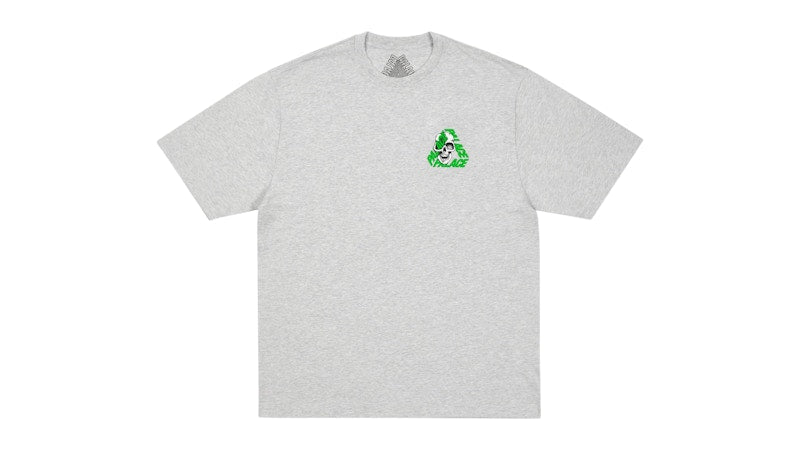 Palace P3 Skull T-shirt Grey Marl