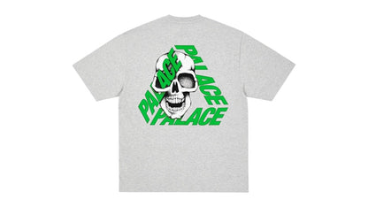 Palace P3 Skull T-shirt Grey Marl