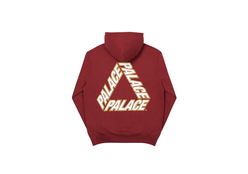 Palace P3 Team Hood Burgundy