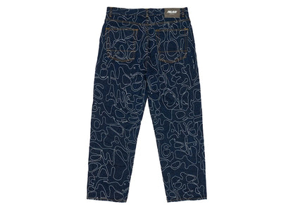 Palace P45 Splat Jean Indigo