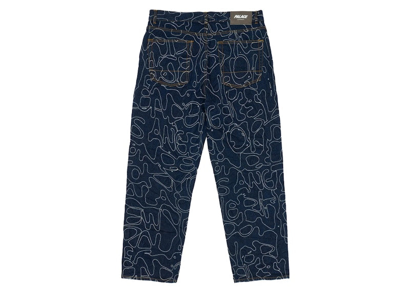 Palace P45 Splat Jean Indigo