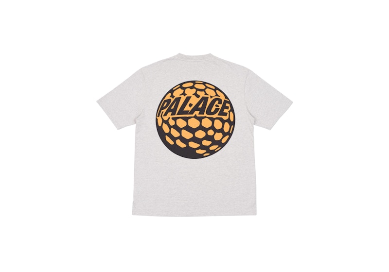 Palace P45 T-shirt Grey Marl/Orange/Black