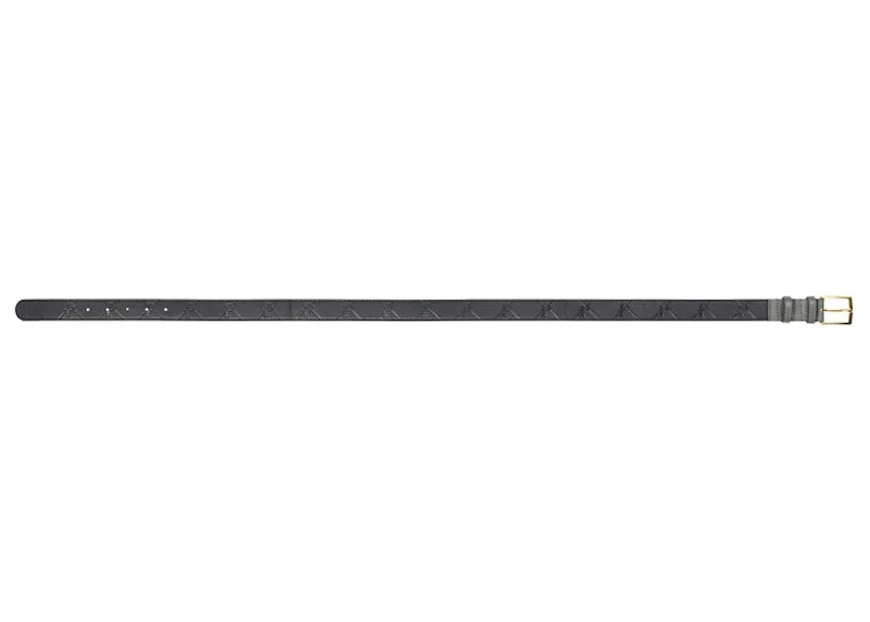 Palace PAL-M-Gram Leather Belt Midnight Blue