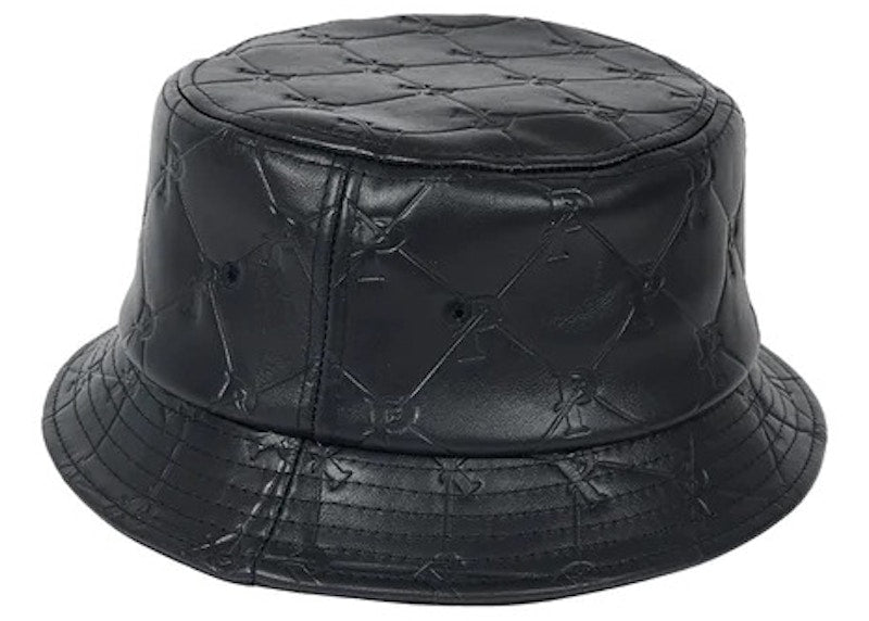Palace PAL-M-Gram Leather Bucket Hat Midnight Blue
