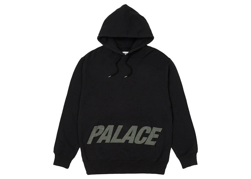 Palace PAL Pocket Slub Hood Black