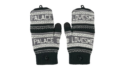 Palace Loves Me Knitted Gloves Black