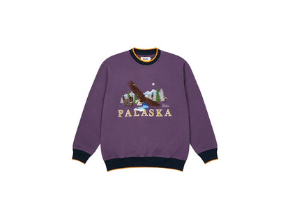 Palace Palaska EMB Crew Purple