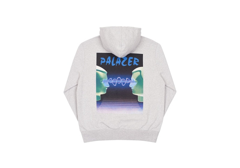 Palace Palazer Hood Grey Marl