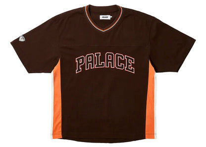 Palace Panel V-Neck Jersey Brown