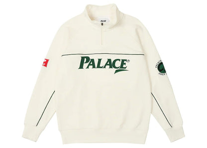 Palace Par 1/4 Zip Funnel White