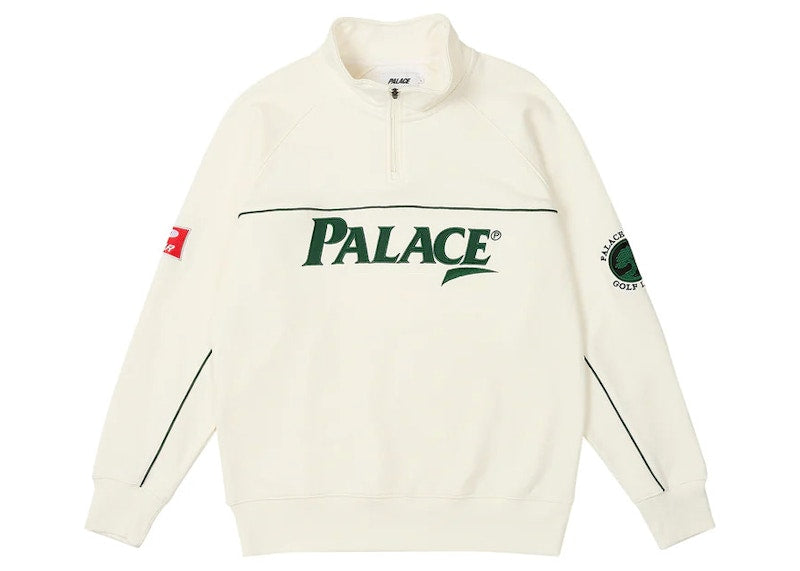 Palace Par 1/4 Zip Funnel White
