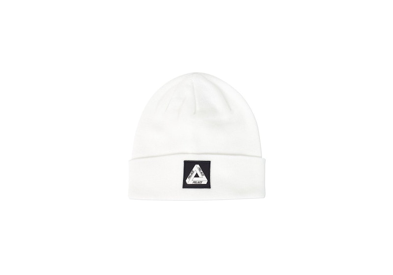 Palace Patch Beanie White