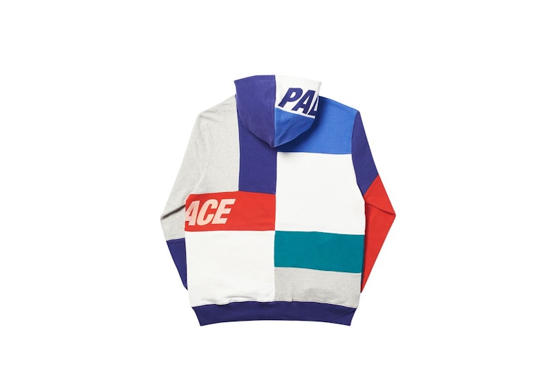 Palace Patch Hood Grey Marl Multi