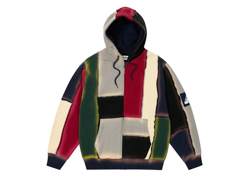 Palace Patch Me Up Zip Hood Multi Brights