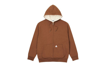 Palace Patch Thermal Zip Hood Brown