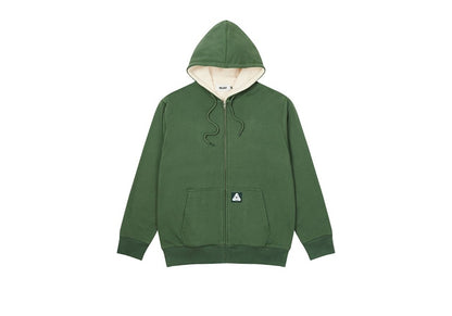 Palace Patch Thermal Zip Hood Green