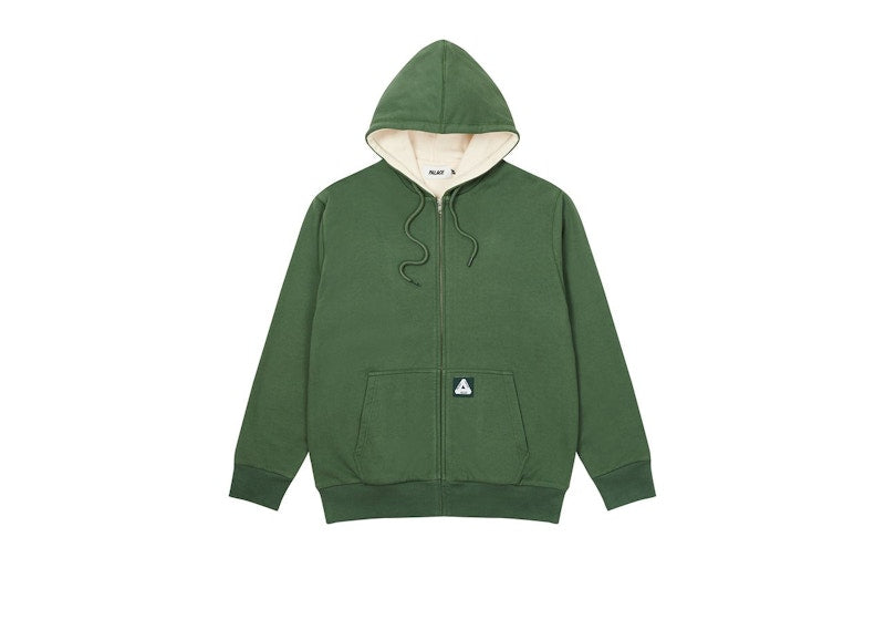 Palace Patch Thermal Zip Hood Green
