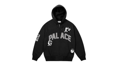 Palace Patch Up Zip Hood Black