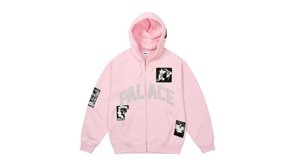 Palace Patch Up Zip Hood Lush Flush