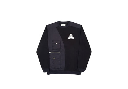 Palace Patchwork Crew Black