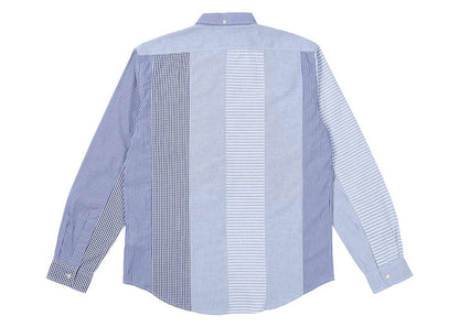 Palace Patchwork Stripe Shirt Blue
