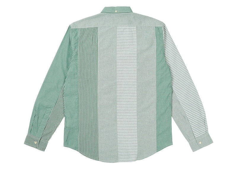 Palace Patchwork Stripe Shirt Green