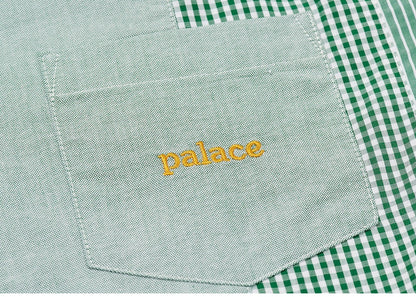 Palace Patchwork Stripe Shirt Green