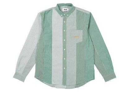 Palace Patchwork Stripe Shirt Green