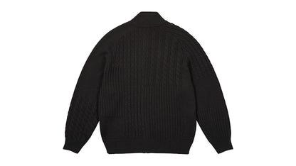 Palace Patchwork Zip Knit Black