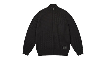 Palace Patchwork Zip Knit Black