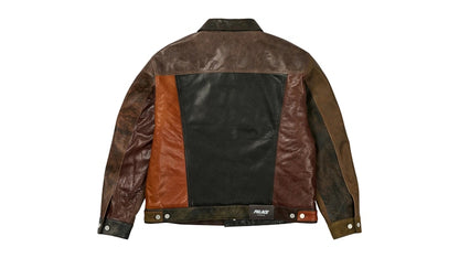 Palace Patchy Leather Jacket Multi