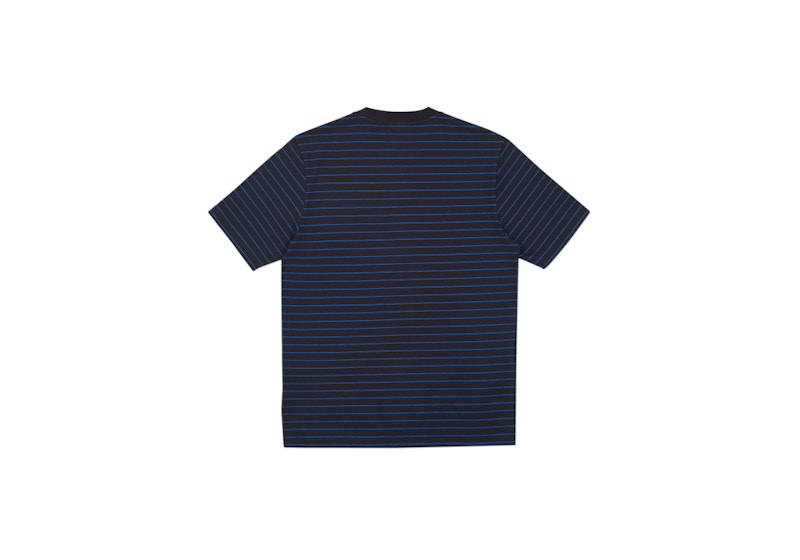 Palace Petit Stripe 220 T-shirt Black/Cyan