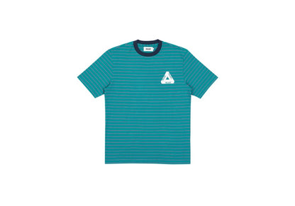 Palace Petit Stripe 220 T-shirt Teal/Pink