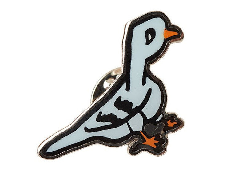 Palace Pigeon Hole Pin Badge Grey