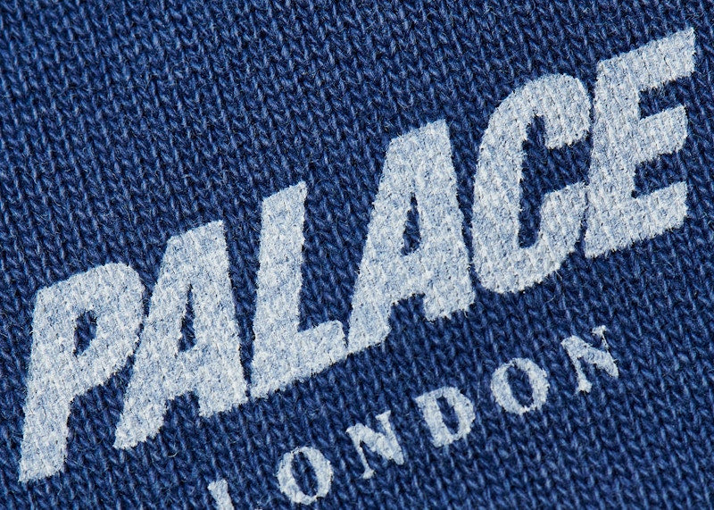 Palace Pigment Wash Palace London Zip Funnel Navy