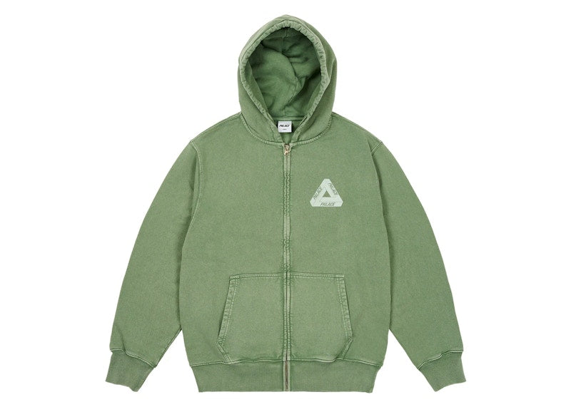 Palace Pigment Wash Tri-Ferg Hood Green