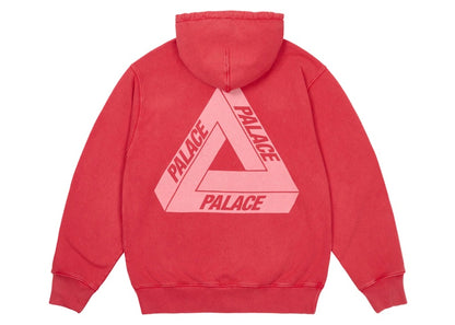 Palace Pigment Wash Tri-Ferg Hood Red