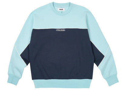 Palace Piped Crew Crystalised Blue