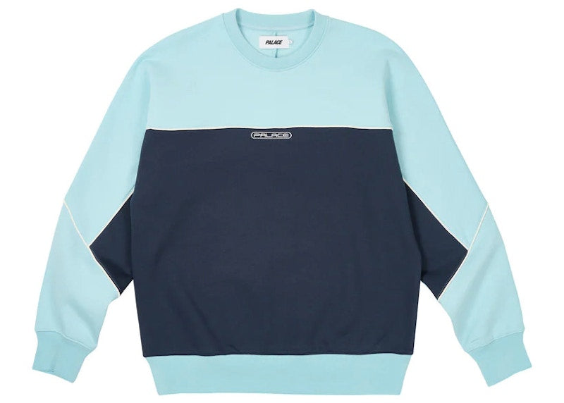 Palace Piped Crew Crystalised Blue