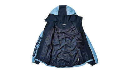 Palace Piped Hooded Shell Jacket Blue