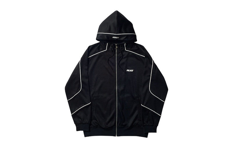Palace Pipeline Hooded Track Jacket Black/White
