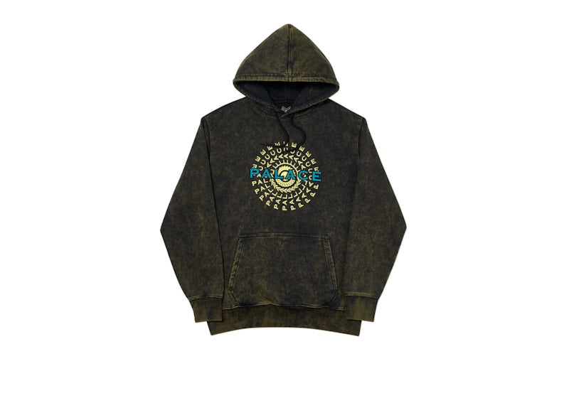 Palace Pircle Hood Black Acid Wash