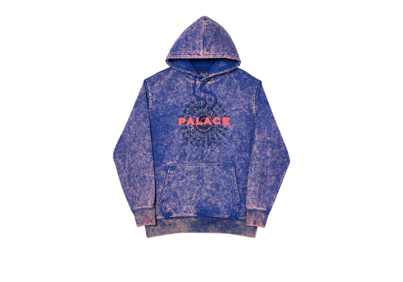 Palace Pircle Hood Blue Acid Wash
