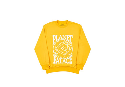 Palace Planet Crew Yellow/White