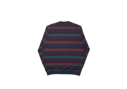 Palace Pocket Stripe Crew Black/Orange
