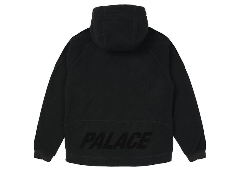 Palace Polar Fleece Asymmetric Jacket Black