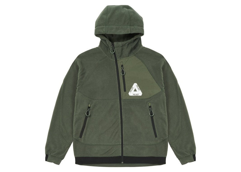 Palace Polar Fleece Asymmetric Jacket Green